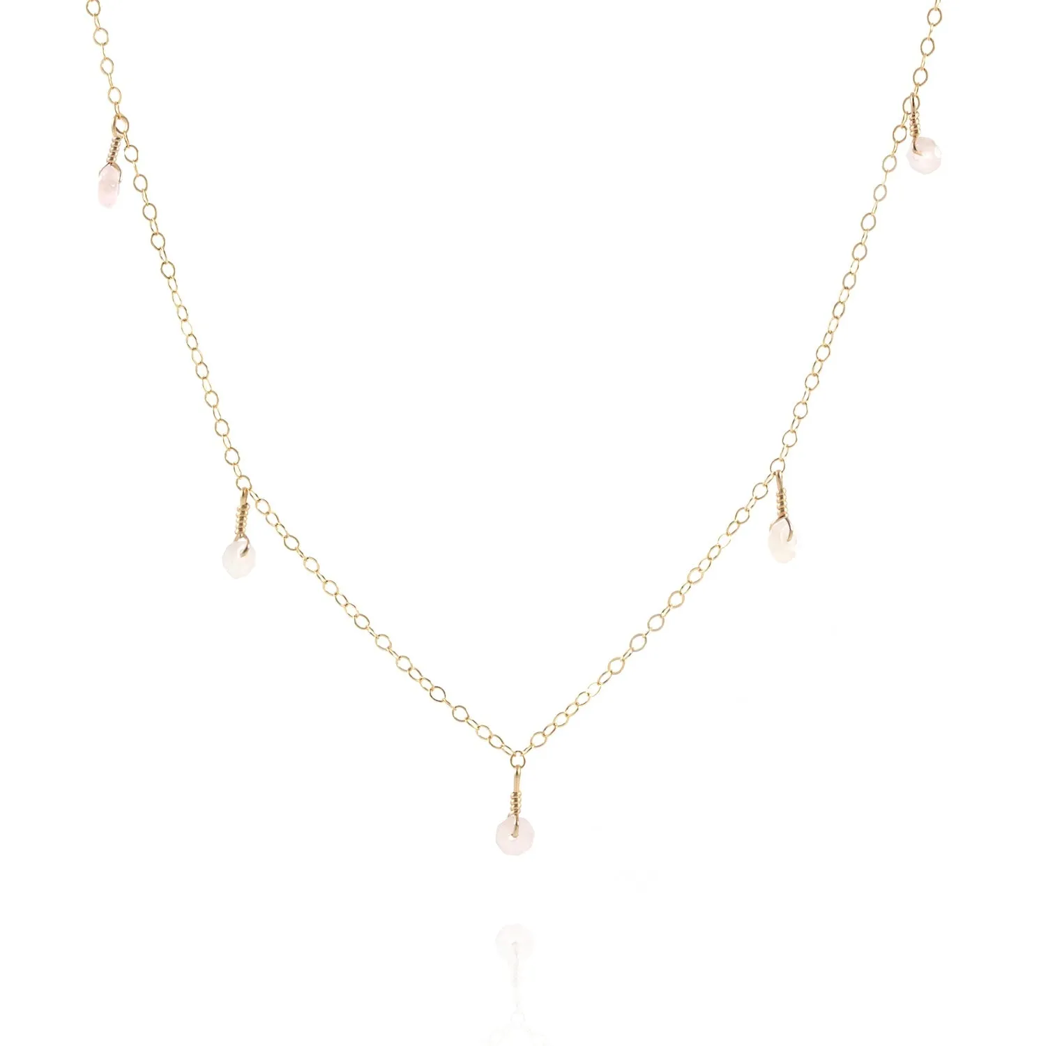 Rose Quartz Statement Necklace